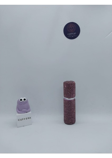 Parıldayan Elmas Işlemeli Mini Doldurulabilir Parfüm Şişesi 10 ml (Mor) fiyatları