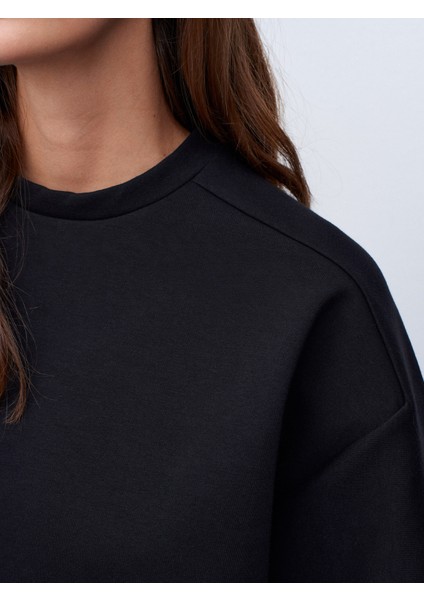 31975 Kısa Kollu Oversize T-Shirt-Siyah fırsatları