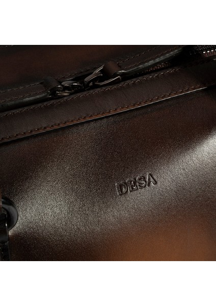 Erkek Kahve Deri Evrak Çantası