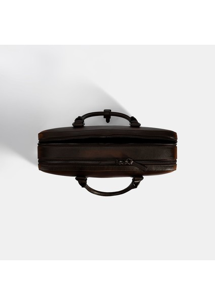 Erkek Kahve Deri Evrak Çantası