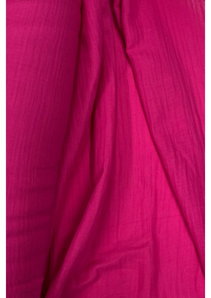 Çok Amaçlı Müslin Pamuklu Bebek Örtü ve Battaniye Kumaşı Müslin Bez Fuşya 73 fiyatları