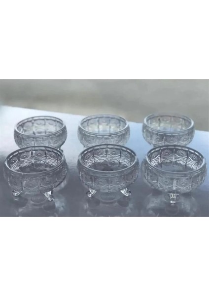 Cam Ayaklı Kase 6'lı Kristal Görünüm ROYALEKS-69812 fiyatları