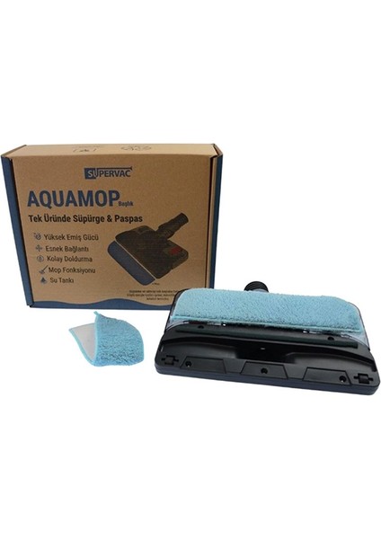 Karaca Vantuz Action Force X10 2 Lt Toz Torbasız Hazneli Elektrikli Süpürge ile Uyumlu Aquamop Başlık, Kuru & Islak Temizlik fırsatları