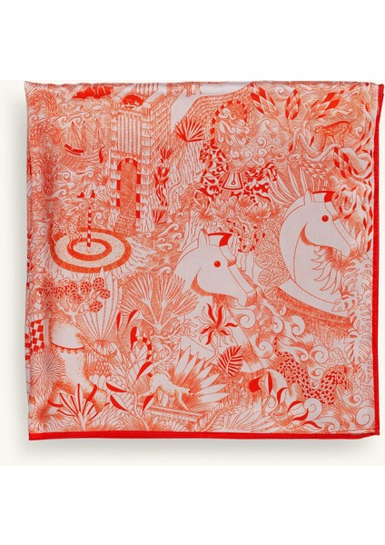 Mix Desenli Turuncu Fular fiyatları