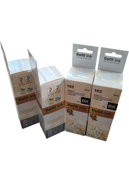 Epson Eco Tank 103-101 4'lü Set Siyah L3110 / 3111 / 3150 / L1110 / L3100 / L3101 / L3151 / L3160 / L5190 fiyatları