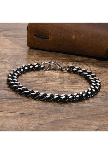 Çelik Zincir Erkek Kolye ve Bileklik Set Kararmaz Çelik Kolye Çelik Zincir Kolye Kalın Zincir