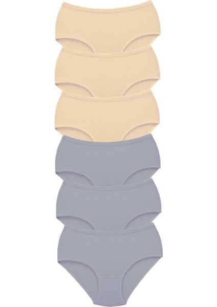 6 Adet Tutku Kadın Yüksek Bel Bato Kalın Lastik Külot S8