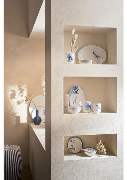 Blue Bird Beyaz Porselen Servis Tabağı 30X21,5 cm fiyatları