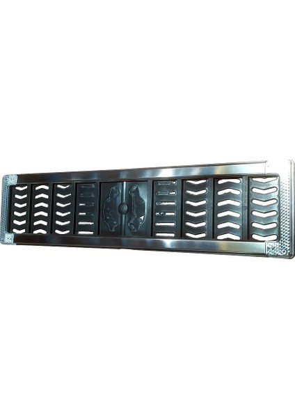 PLAKA ALTLIĞI PASLANMAZ BEYAZ REFLEKTÖRLÜ 2 Lİ TAKIM HIRDAVAT PLAKALIK (5 ADET)