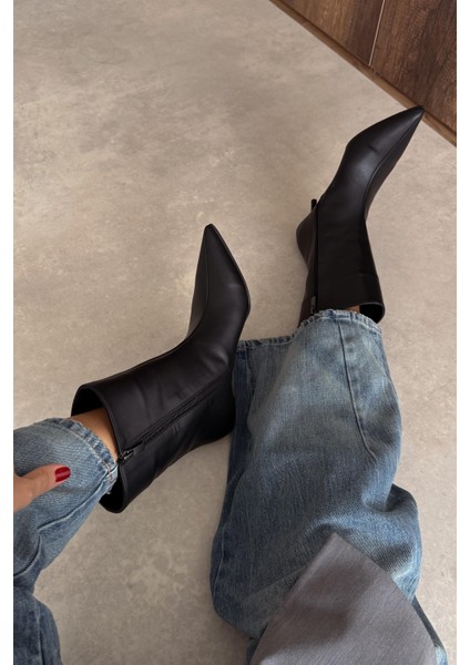 Marino Siyah Hakiki Deri Bot indirimleri