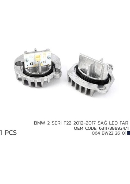 BMW 2 F22 2012-2017 SAĞ LED FAR MODL 63117388924/1 63117388924 1