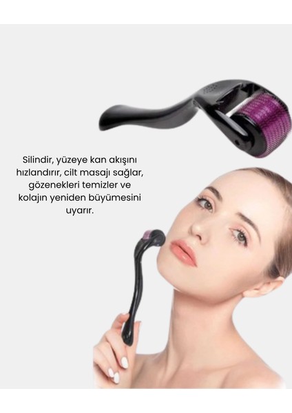Derma Roller Titanyum Iğneli Cilt Yenileyici – Akne ve Kırışıklık Karşıtı fiyatları