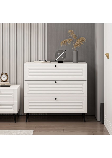 Kale Şifonyer Pandora Beyaz/beyaz