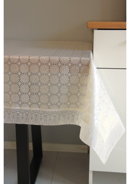 120X150 cm Dantel Kenar Pvc Muşamba Masa Örtüsü fiyatları