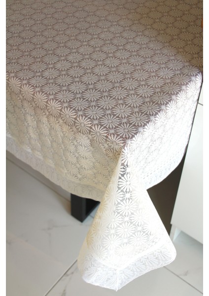 120X150 cm Dantel Kenar Pvc Muşamba Masa Örtüsü modelleri