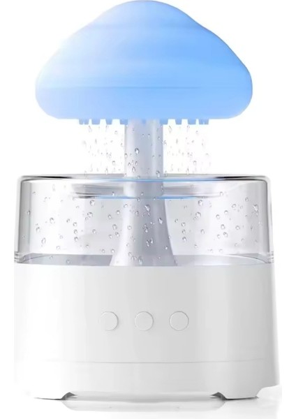 Yağmur Hava Nemlendirici LED Gece Lambası Bulut Yağmur Su Sesli Aroma Difüzör fırsatları
