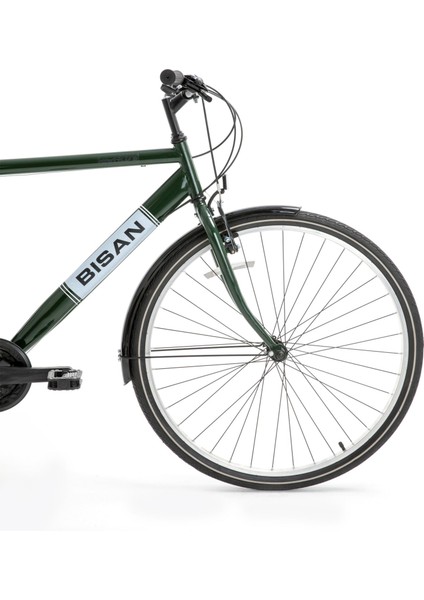 Hardy Şehir Bisikleti 46 cm V Fren 28 Jant 21 Vites Yeşil Siyah Beyaz fiyatları