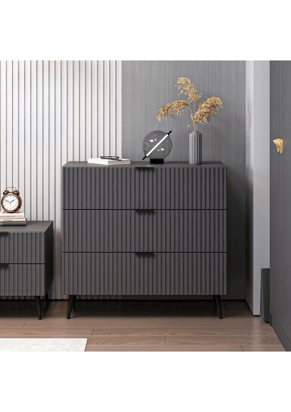 Kale Şifonyer Plus Antrasit/antrasit