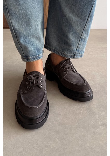 Marsilya Antrasit Hakiki Deri Loafer fiyatları