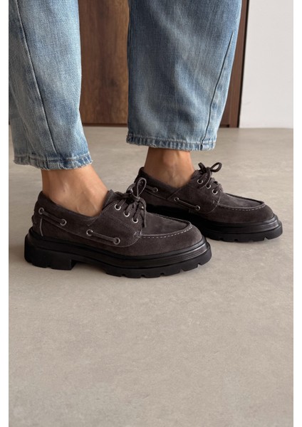 Marsilya Antrasit Hakiki Deri Loafer modelleri