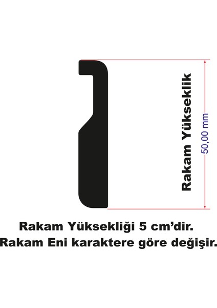 Stencil Rakam Boyama Şablonu X041-SAYI modelleri