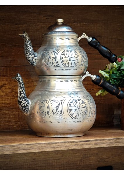 Çaydanlık Takımı Bakır Ağır İşlemeli fırsatları