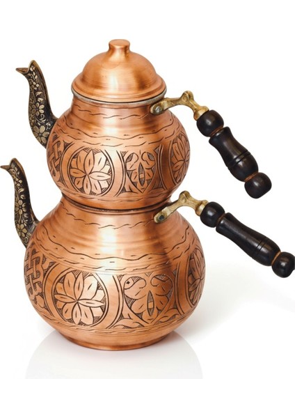 Çaydanlık Takımı Bakır Ağır İşlemeli modelleri