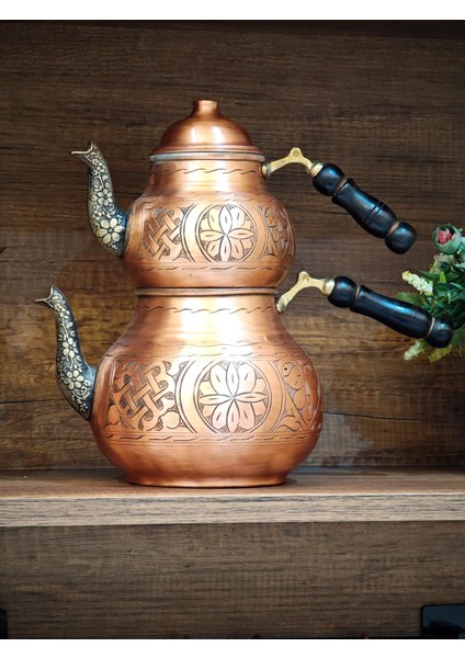 Çaydanlık Takımı Bakır Ağır İşlemeli fırsatları