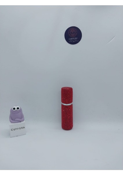 Parıldayan Elmas Işlemeli Mini Doldurulabilir Parfüm Şişesi 10 ml (Kırmızı) fiyatları