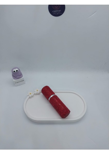 Parıldayan Elmas Işlemeli Mini Doldurulabilir Parfüm Şişesi 10 ml (Kırmızı) modelleri