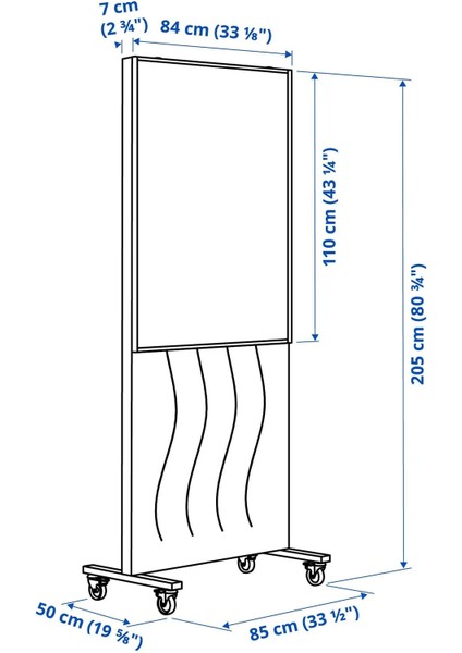 Mıttzon Panolu Akustik Yazı Tahtası Gunnared Bej Beyaz 85 x 205 cm fiyatları