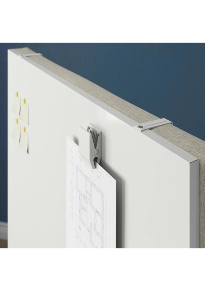 Mıttzon Panolu Akustik Yazı Tahtası Gunnared Bej Beyaz 85 x 205 cm