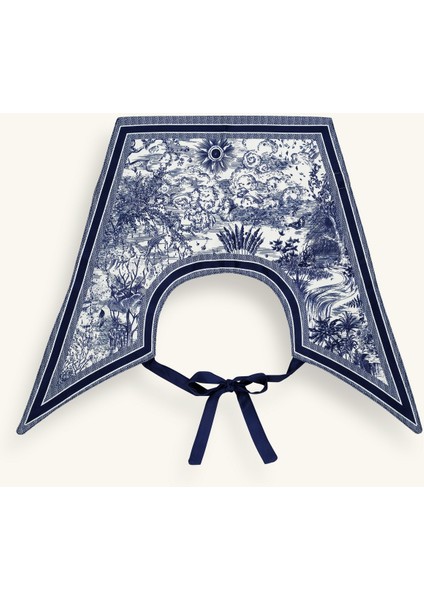 Toile De Jouy 4 Lacivert Yakalık