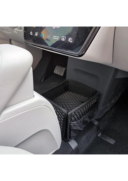 Togg T10F Konsol Arası Organizer Çanta Fileli Eşya Koyma Kutusu Bod Siyah