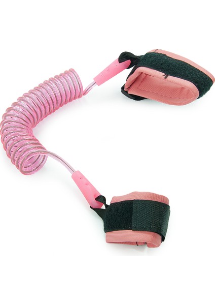 Hac Umre Çocuk Güvenlik Bilekliği Kayıp Önleyici Spiral Kordon - Pembe modelleri