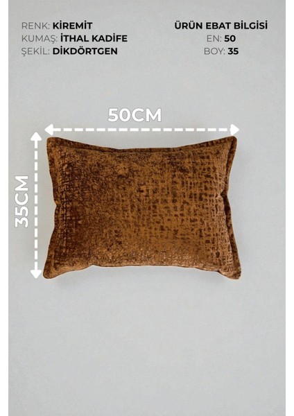 SAFARI-06 Ithal Kadife Dekoratif 3'lü Kırlent Kılıfı Seti – Yumuşak Dokulu Dekoratif Yastık ve Ev Aksesuarı