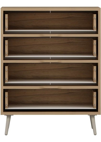 Elina Ayaklı 4 Çekmeceli Şifonyer - Dore/kumtaşı