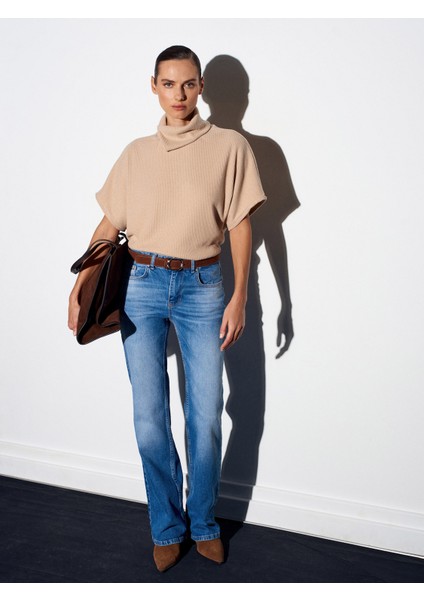 72057 Süet Kemerli Jean-Mavi