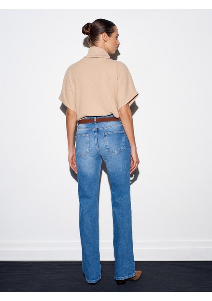 72057 Süet Kemerli Jean-Mavi fiyatları