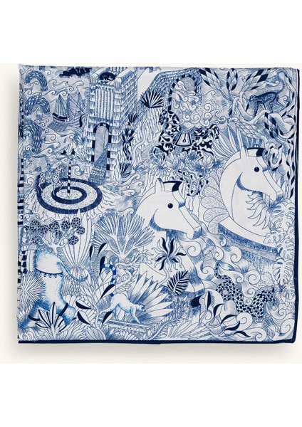 Mix Desenli Lacivert Fular fiyatları