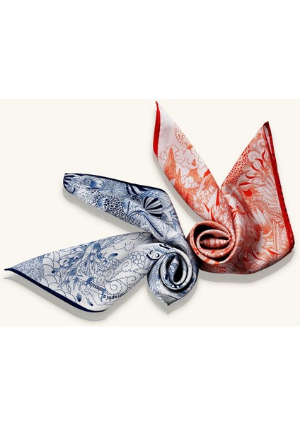 Mix Desenli Lacivert Fular fırsatları