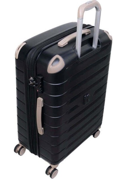 Skyscraper Serisi Füme Büyük Boy Valiz