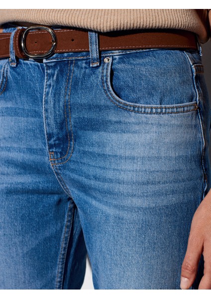 72057 Süet Kemerli Jean-Mavi fırsatları