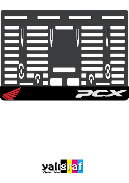 Honda Pcx 3D Motor Plakalık Pleksi