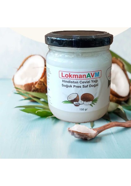 Hindistan Cevizi Yağı Soğuk Pres Saf Doğal Cam Kavanoz 150 gr - 210 ml fiyatları