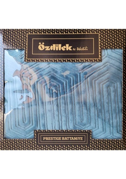 Prestige Kalın Embos Tek Kişilik Battaniye (155X220)-GÖL Mavi fiyatları