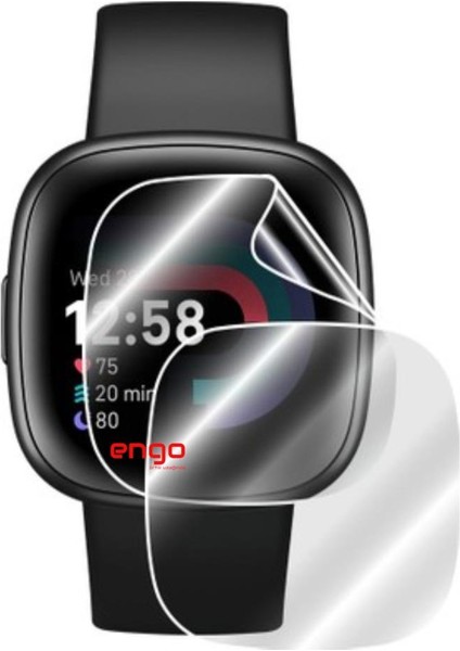 Fitbit Versa 4 Ekran Koruyucu Tpu Film Şeffaf 2 Adet