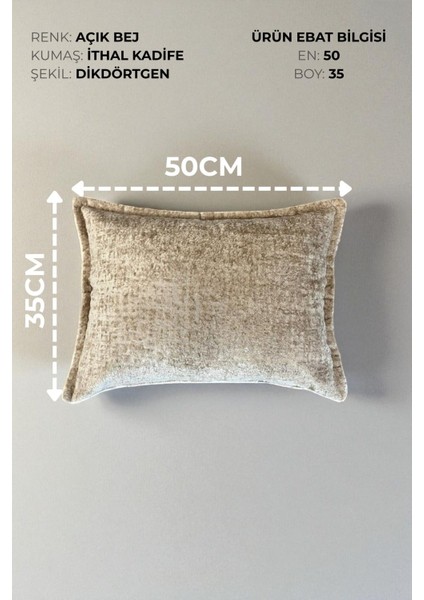 SAFARI-08 İthal Kadife Dekoratif Kırlent Kılıfı 35x50 cm – Yumuşak Dokulu Dikdörtgen Yastık ve Ev Aksesuarı modelleri