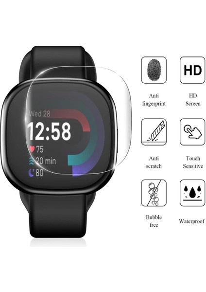Fitbit Versa 4 Ekran Koruyucu Tpu Film Şeffaf 2 Adet indirimleri