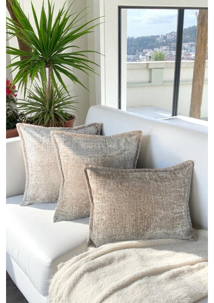 SAFARI-01 Ithal Kadife Dekoratif 3'lü Kırlent Kılıfı Seti – Yumuşak Dokulu Dekoratif Yastık ve Ev Aksesuarı fiyatları